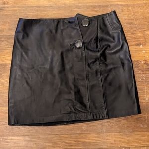 INC leather skirt